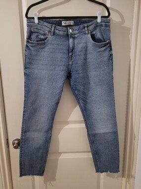 NWT Zara 80's Light Wash High Rise Skinny Jeans